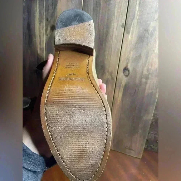 Zadig & Voltaire Tan Ankle Boots with Fringe - Picture 9 of 11